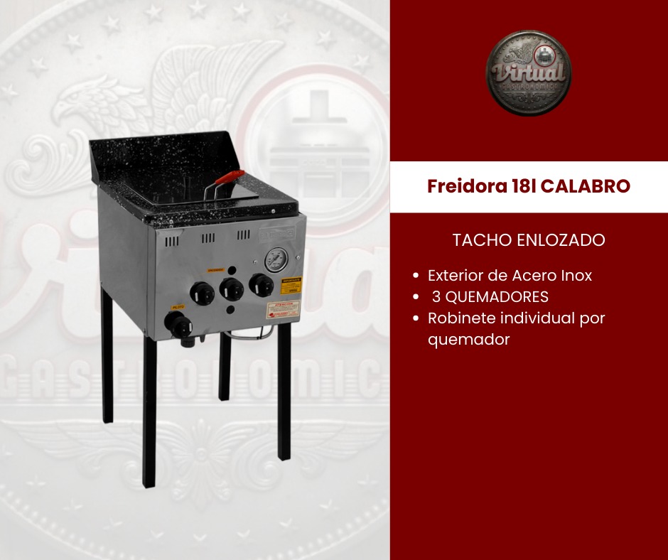 Freidora 18 L Calabro