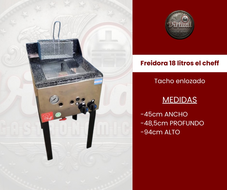 Freidora 18 litros El Cheff